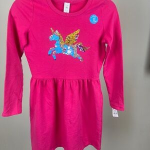 Carter’s pink girls sequins unicorn dress